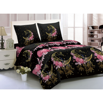 Комплект постельного белья     2 спальный  из полисатина, рисунок Amore Mio  