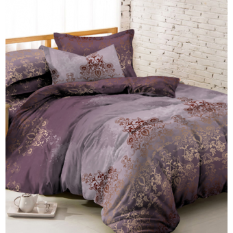 Комплект постельного белья     2 спальный  из полисатина, рисунок Amore Mio  