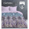 Комплект постельного белья двуспальный из сатина с наволочками 50х70 2 шт Узор The Дом