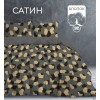 Комплект постельного белья двуспальный из сатина с наволочками 50х70 2 шт Абстракция The Дом