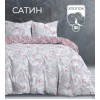 Комплект постельного белья двуспальный из сатина с наволочками 50х70 2 шт Растения The Дом