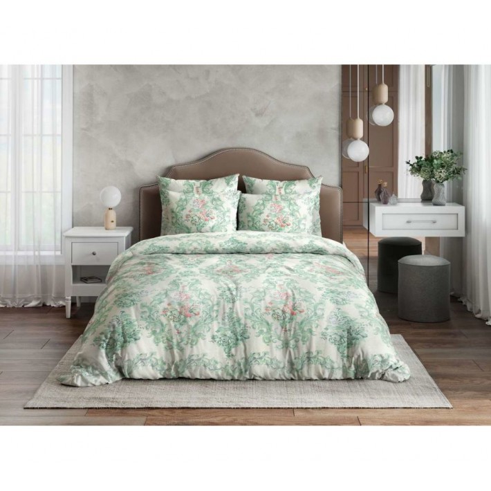 Комплект постельного белья двуспальный из бязи с наволочками 50х70 2 шт Рисунок Ночь Нежна