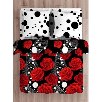 Комплект постельного белья        двуспальный из бязи        с наволочками 70х70 2 шт Цветы The Дом