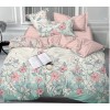 Комплект постельного белья евро из сатина с наволочками 70х70 2 шт Цветы Luxor