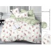Комплект постельного белья евро из сатина с наволочками 70х70 2 шт Цветы Luxor