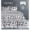 Комплект постельного белья евро из сатина с наволочками 50х70 2 шт Рисунок Василиса