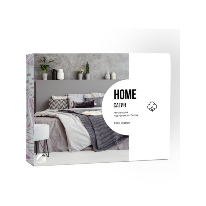 КПБ The Дом HOME Евро сатин гл/кр горчица 50*70