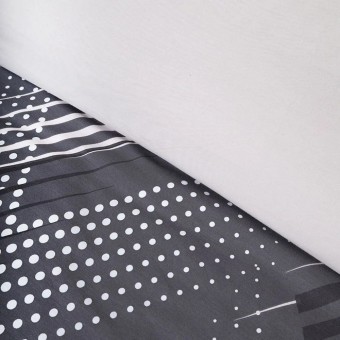 Комплект постельного белья        евро из сатина        с наволочками 50х70 2 шт и с наволочками 70х70 2 шт Геометрия Василиса