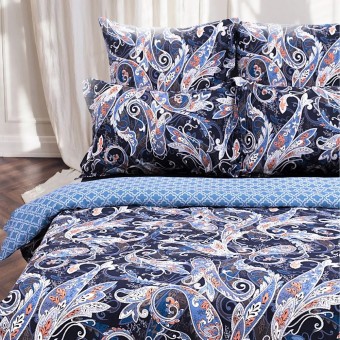 Комплект постельного белья         из перкаля        с наволочками 70х70 2 шт Двойной дизайн Василиса  