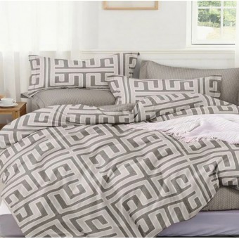 Комплект постельного белья         евро из поплина        с наволочками 70х70 2 шт    