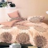 Комплект постельного белья евро из поплина с наволочками 70х70 2 шт Орнамент Kuzina