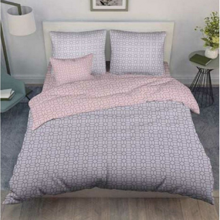 Комплект постельного белья из поплина с наволочками 50х70 2 шт Узор Василиса