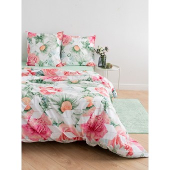 Комплект постельного белья         из перкаля        с наволочками 70х70 2 шт Цветы Double Dreams