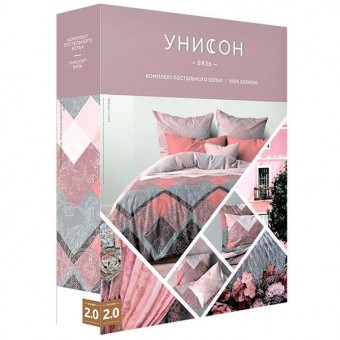 Комплект постельного белья        евро из бязи        с наволочками 70х70 2 шт Рисунок Уютный дом