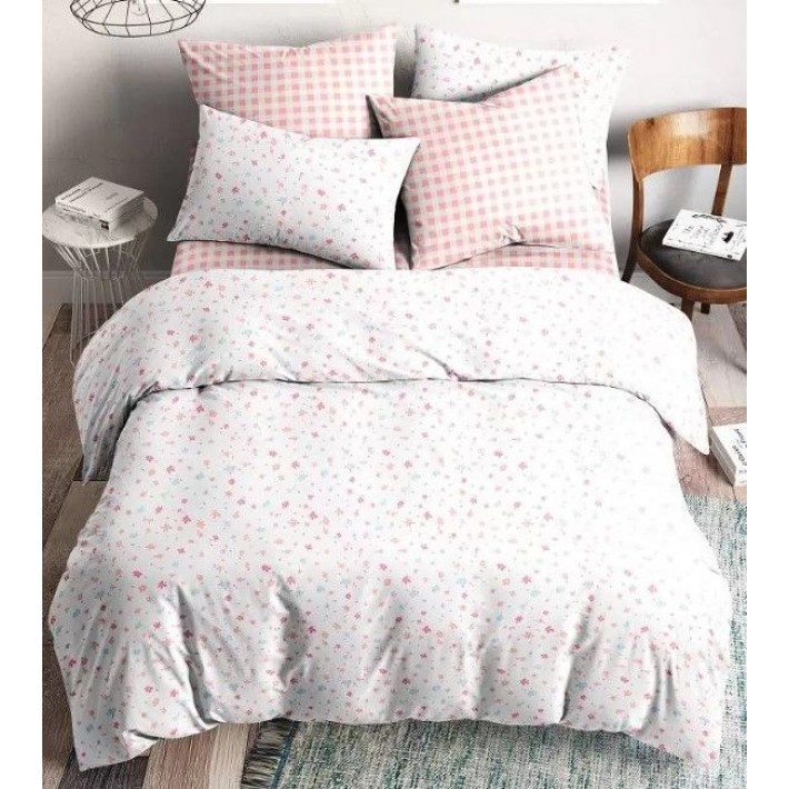 Комплект постельного белья евро из бязи с наволочками 50х70 2 шт Прованс Ночь Нежна