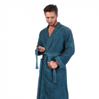 Халат  мужской       махровый       зеленый