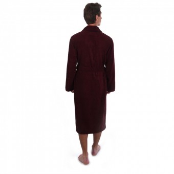 Халат  мужской       махровый       бордовый