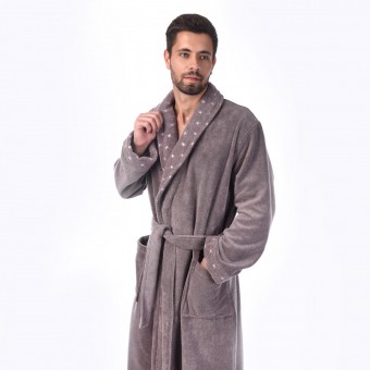 Халат  мужской       махровый       фиолетовый