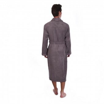 Халат  мужской       махровый       фиолетовый