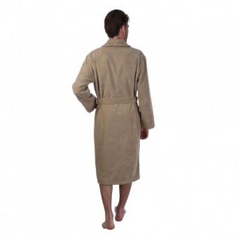 Халат  мужской       махровый       бежевый