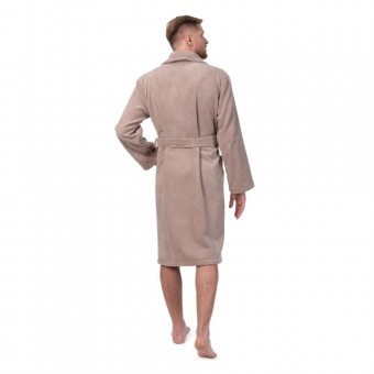 Халат  мужской       махровый       бежевый