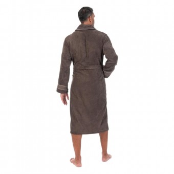 Халат  мужской       махровый       коричневый