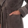 Халат мужской махровый коричневый