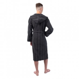 Халат  мужской       махровый       серый
