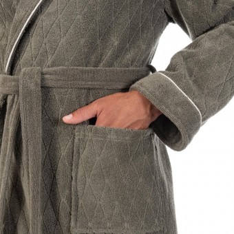 Халат  мужской       махровый       зеленый