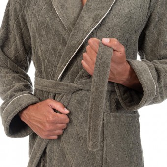 Халат  мужской       махровый       зеленый