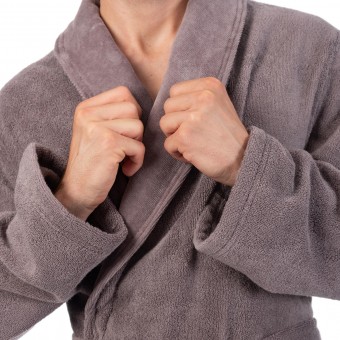 Халат  мужской       махровый       Темно-бежевый