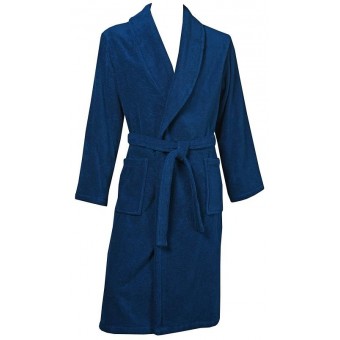 Халат  мужской       махровый       синий