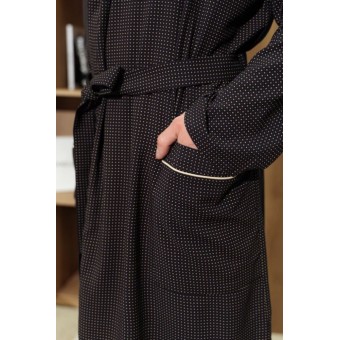 Халат  мужской       из вискозы       черный