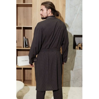 Халат  мужской       из вискозы       черный