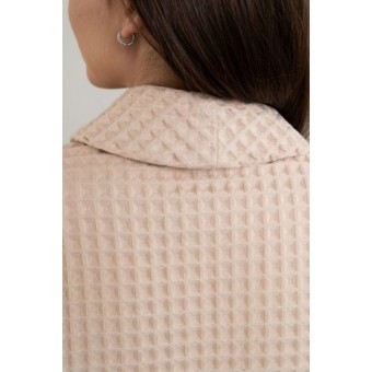 Халат  женский       из вафли       бежевый