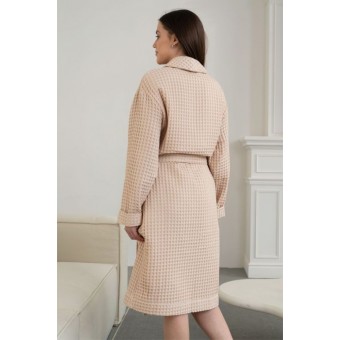 Халат  женский       из вафли       бежевый