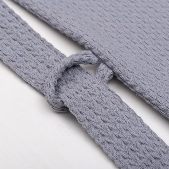 Халат  мужской       из вафли       серый