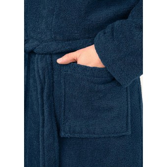 Халат  мужской       махровый       синий