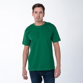 Футболка  мужская       из кулирки     с коротким рукавом    однотонная COTTON ROAD  