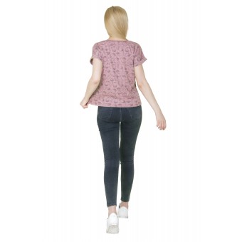 Футболка  женская       из кулирки       коричневая