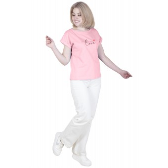 Футболка  женская       из кулирки       голубая