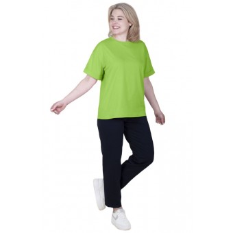 Футболка  женская       из кулирки       голубая