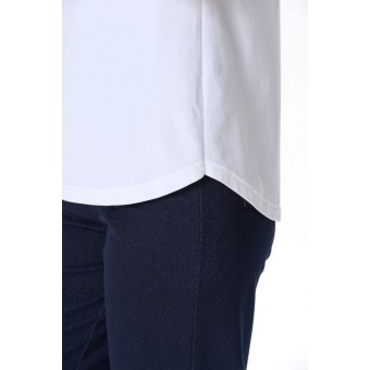 Футболка  женская       трикотажная       белая  Цветы