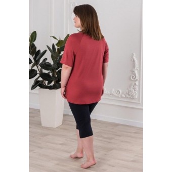 Футболка  женская       из вискозы       красная