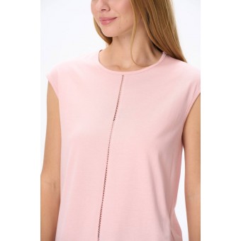 Футболка  женская       трикотажная       розовая  однотонная