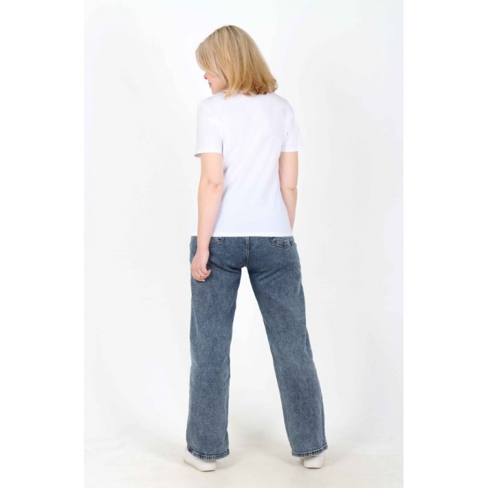 Футболка женская из кулирки белая