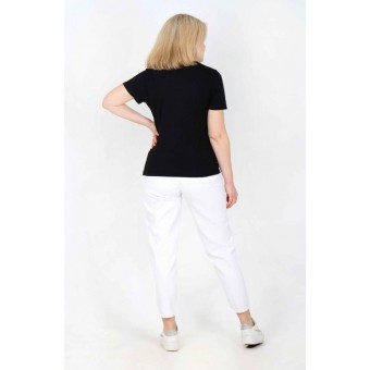 Футболка  женская       из кулирки       черная