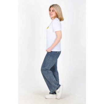 Футболка  женская       из кулирки       белая