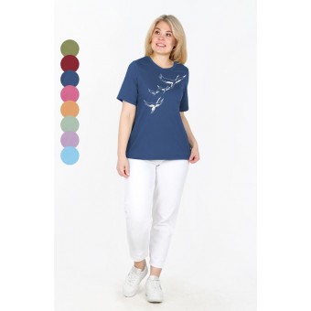 Футболка  женская       из кулирки       в ассортименте     