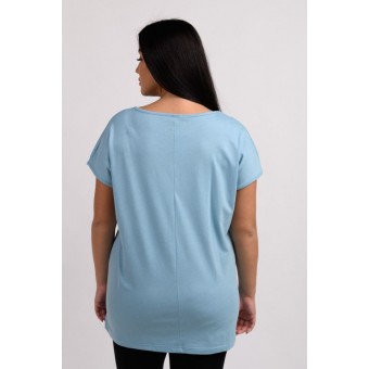 Футболка  женская       модал       голубая
